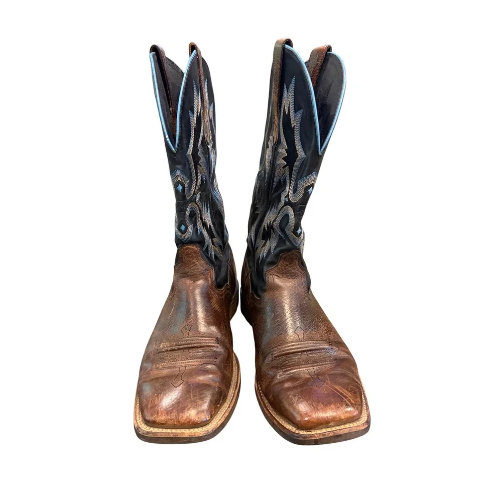 Ariat Men's Heritage Roughstock Cowboy Boots Size 10.5 D  Black Leather 10011785